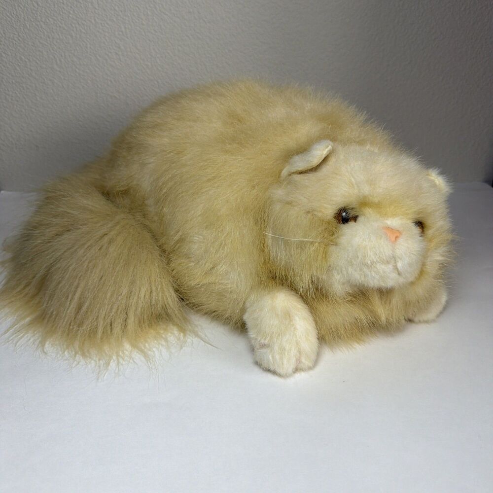 RARE Douglas Cuddle Toys " Fat Cat " 17 inch Beanie Plush Stuffed Toy Keene NH